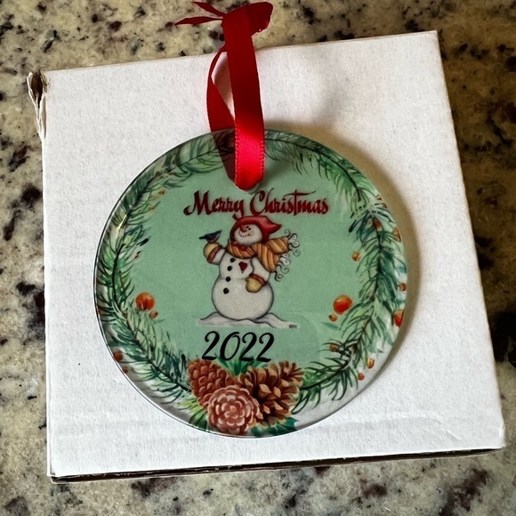 HANDMADE Glass Christmas Ornament 2022 - Picture 2 of 2